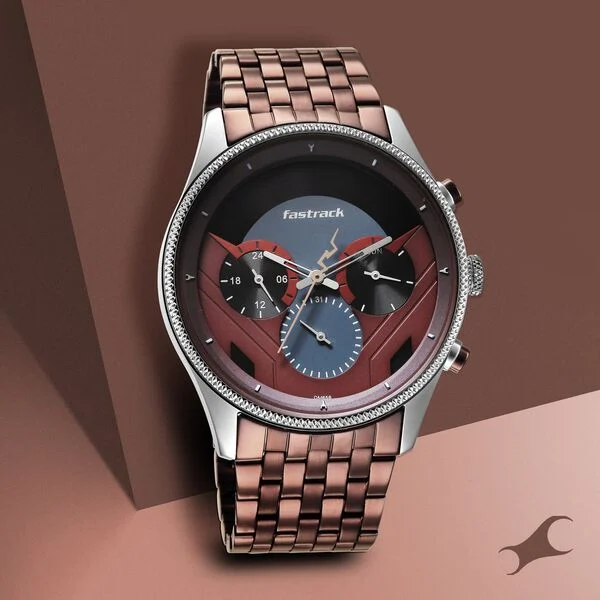 Fastrack Thor Quartz Red Dial